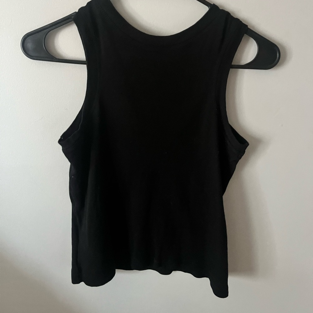 Black tank top